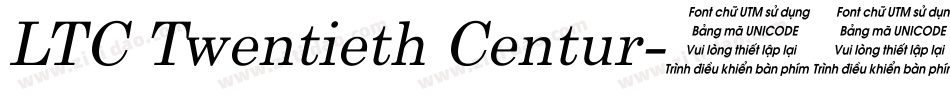 LTC Twentieth Centur字体转换